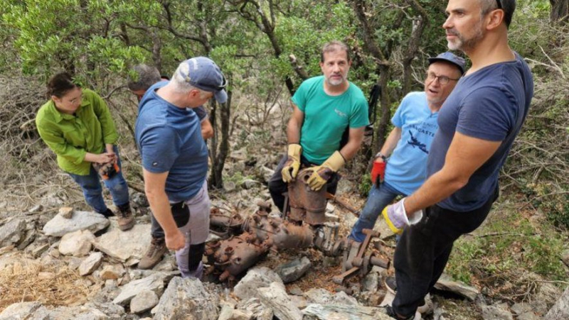 Exceptional discovery: a Breguet XIV plane crashed in 1924 in Cabrerolles, near Béziers