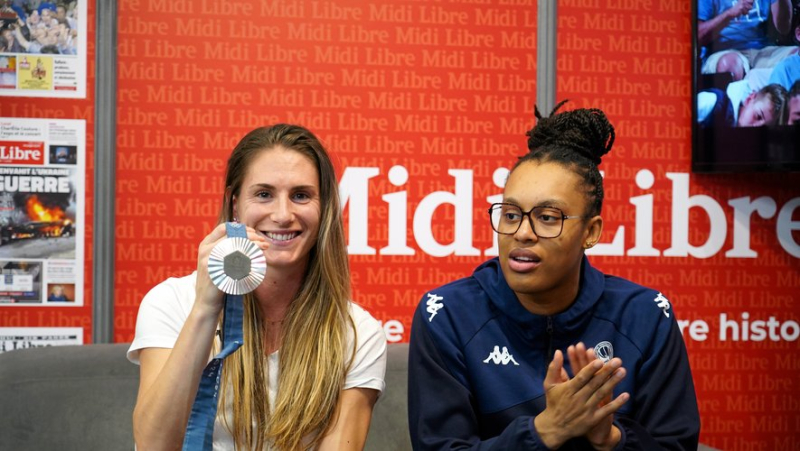 "A beautiful image of women&#39;s sport": the basketball champions made a detour to the Midi Libre stand at the Montpellier Expo Fair