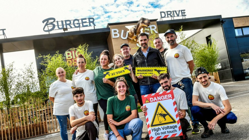 Restaurants in Alès will tremble before the opening of The Big Rex, Dinopedia&#39;s fast-food restaurant