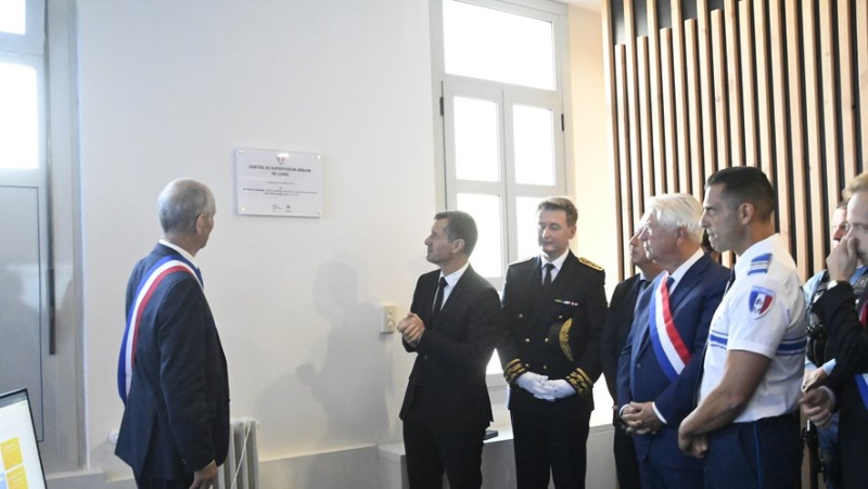 The Lunel urban supervision center inaugurated by Minister Nicolas Daragon