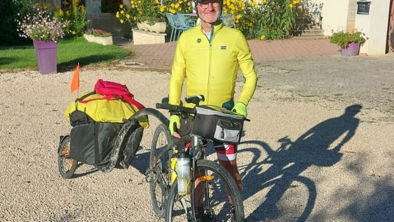 "Associer mon plaisir à une action solidaire" : Vincent Debruxelles va s’élancer pour 3500km à vélo