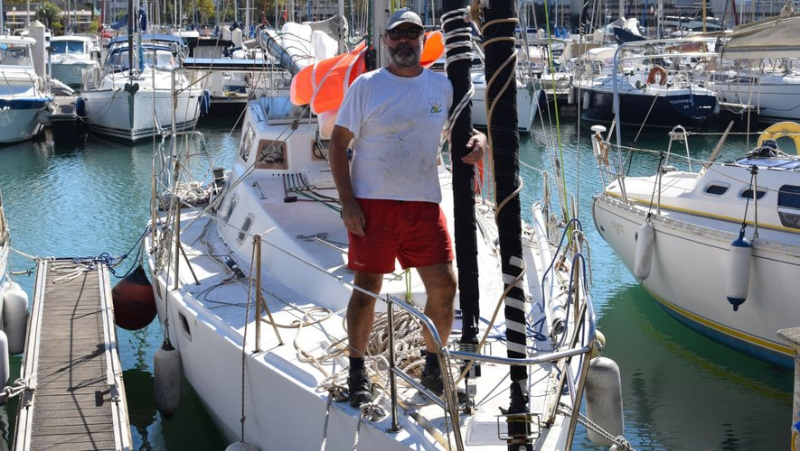 A solo round-the-world sailing trip via the three southern capes… The crazy challenge that Aveyronnais Fabien Maury has set himself