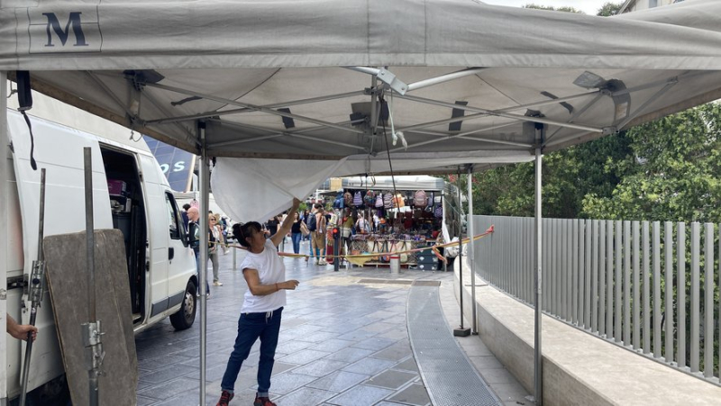 Soon new equipment for the market on Place de la Comédie in Montpellier… and reduced stands