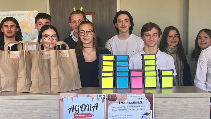 Lunel: Agora professional baccalaureate high school students in Feuillade create their mini-business and invent the “memo jar”