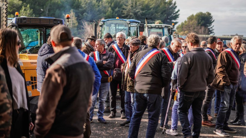 Anger of farmers: in Nîmes, the association of mayors of Gard supports the blockade started on the A9 five days ago